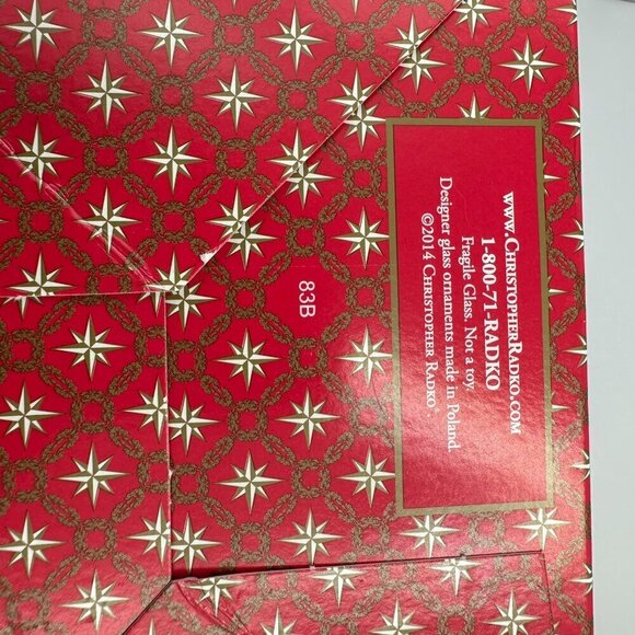 Christopher Radko Darling First Christmas Ornament Santa Bear Design Multicolor - Picture 7 of 13